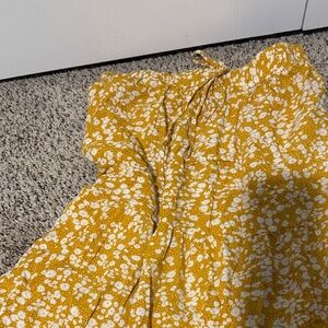 Floral Yellow Skirt